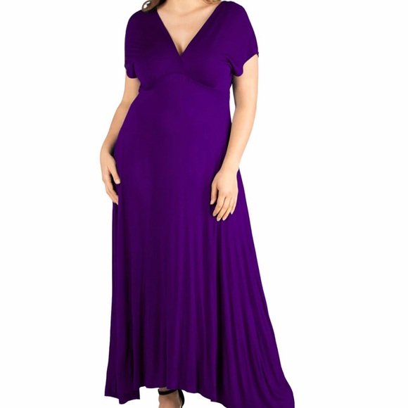 24seven Dresses & Skirts - Beautiful Purple 3X Maxi Dress